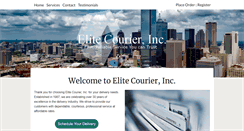 Desktop Screenshot of elite-courier.com